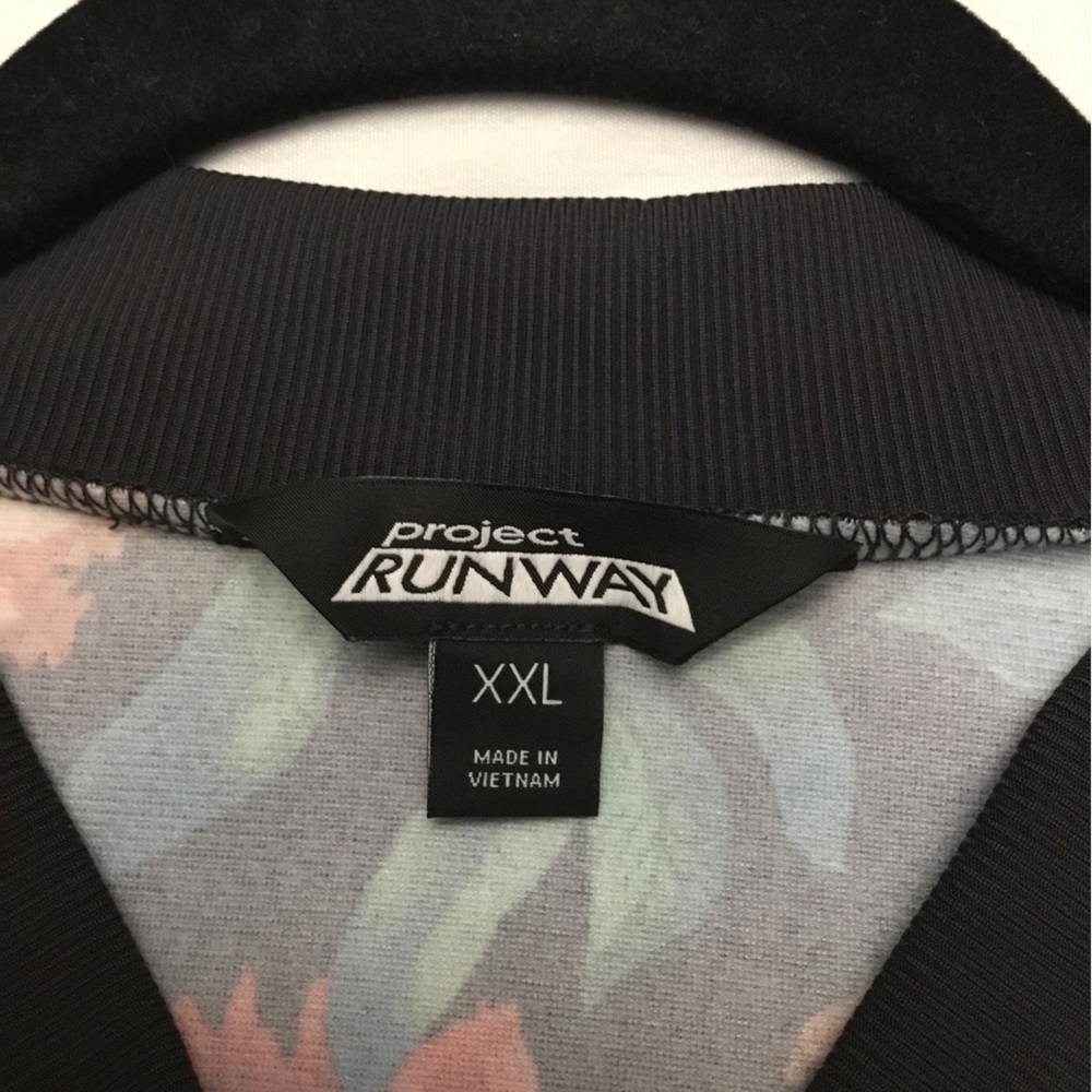 Project RUNWAY Multicolor Floral Bomber Jacket - Picture 10 of 14